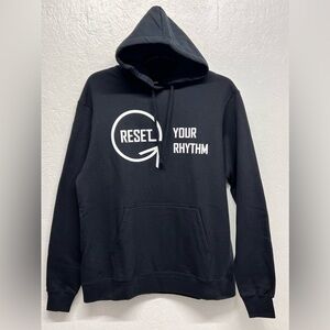 𝅺MEN'S Graphic Hooded Sweatshirt 'Reset Your Rhythm’